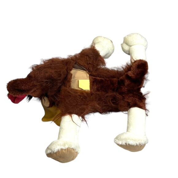 Vintage 1981 Mary Johnson Moose Reindeer Hand Puppet 19" Fuzzy Expressive RARE - Picture 6 of 11